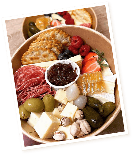 A buffet of food prepared by the team at Little Grazey