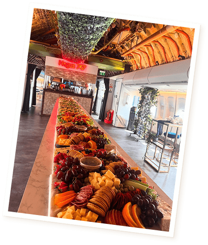 A buffet of food prepared by the team at Little Grazey