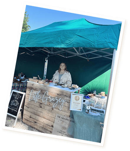 Little Grazey serving tasty food to customers
