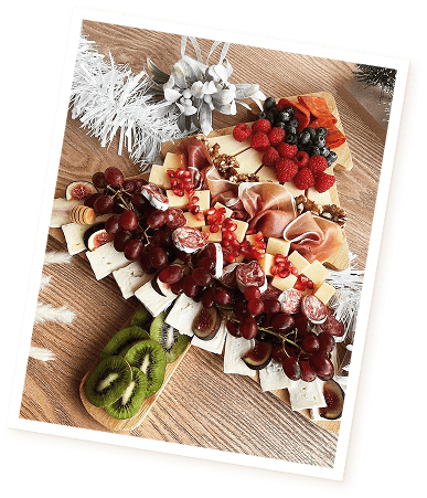 Fruit and meat platter by Little Grazey